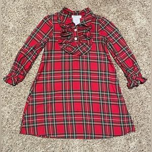 Bonnie Jean | Little Girls Plaid Ruffle Dress | Size 6X